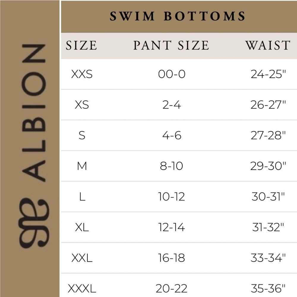 Albion Cheetah High-Waisted Swim Bottoms Size XL White Black Tan Animal Print - Picture 9 of 10